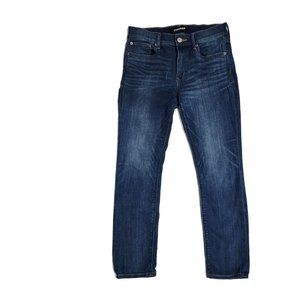 EXPRESS Skinny Mid Rise Jeans - Dark Denim - 6 Short 6S